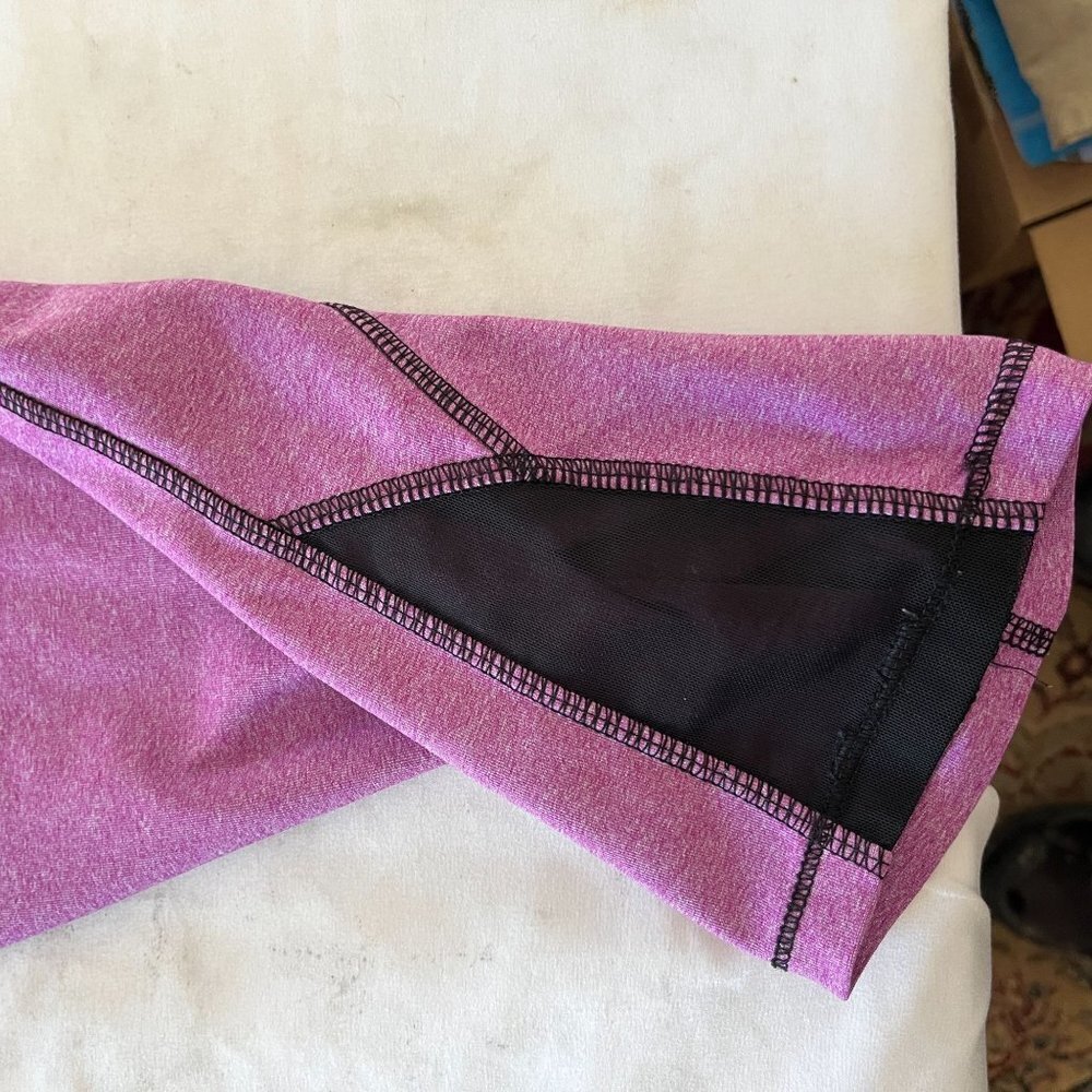RBX Cropped Leggings Womens L Pink Stretchy Gym Workout Running Hiking Yoga Pant - Picture 6 of 9